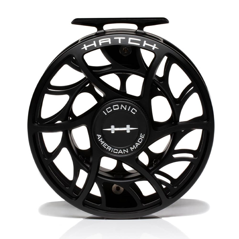 Hatch Iconic Fly Reel – 11 Plus in Black Silver